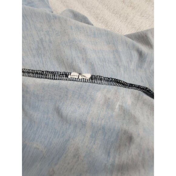 Comfy USA Womens Medium Long Sleeve Abstract Tunic Top Black Blue Asymmetric - Picture 4 of 7